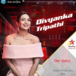 Divyanka Tripathi Instagram - Loving my new inning as an anchor! Thank you @star.aniljha @starplus & @banijayasia for uncovering this side of Divyanka.😍 Posted @withrepost • @star.aniljha Making her debut as a host of a reality show @divyankatripathidahiya. So proud of her! Watch her charm and panache on #TheVoice this Sunday Feb 3 from 8 pm on #starplus #TheVoiceOnStarPlus