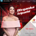 Divyanka Tripathi Instagram - Loving my new inning as an anchor! Thank you @star.aniljha @starplus & @banijayasia for uncovering this side of Divyanka.😍 Posted @withrepost • @star.aniljha Making her debut as a host of a reality show @divyankatripathidahiya. So proud of her! Watch her charm and panache on #TheVoice this Sunday Feb 3 from 8 pm on #starplus #TheVoiceOnStarPlus