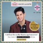 Dulquer Salmaan Instagram - Catch me live in India's first of its kind live shopping format only on the @Myntra App, tomorrow at 6.30 pm. #EORS #MyntraLive #Collaboration