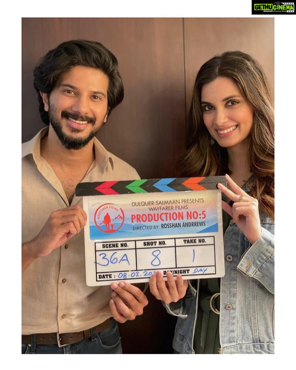 Dulquer Salmaan Instagram - Welcome @dianapenty to our new film ! We are super excited to have you on board and hope you have the best time making this film. Also seeing Kerala and exploring our cuisine ! π€π€π€π€ππ»ππ»ππ» #newbeginnings #productionno5 #stellarcastthis #ladydiana #fellowfoodie #onboard #dqswayfarerfilms
