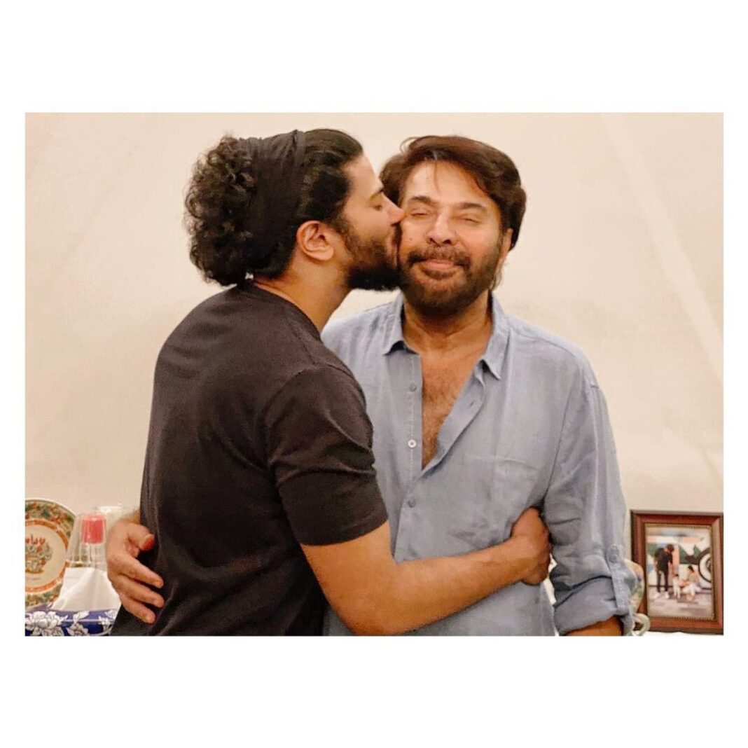 Dulquer Salmaan Instagram - Mine ! Happiest birthday to my Vappichi ! The wisest and most disciplined man I know. To the one person I can turn to for anything. And the one who always calms me by just listening. You are my peace and my zen. And every day I strive to live upto your incredible standards. It has been the greatest blessing to get this time with you. For all of us. And seeing you with maryam is the single greatest joy for me. Happy happy birthday pa. As you get younger may you continue to inspire generations to come. We love you infinity ! #reallifesuperhero #theOG #mydaddystrongest #ageinreverse #soonillbeolder #andhewillfreezetime #heiseverything #theperfectman