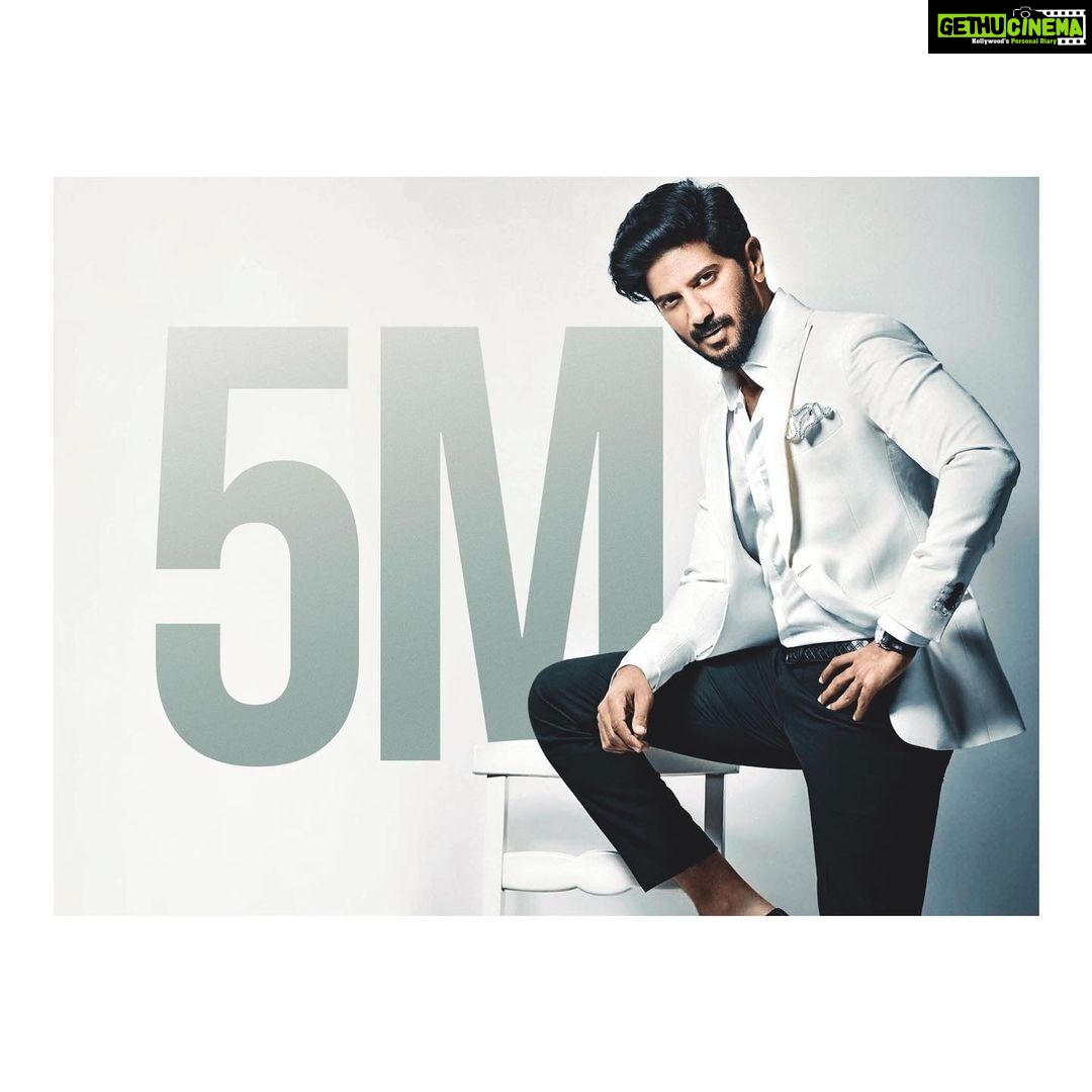 Dulquer Salmaan Instagram - Woo Hoo !!! Today we are a family of 5 Million !! Thank you all for all of the love ! Humbled, blessed and eternally grateful ! #instaismyfav #instafamisthebest #tomanymoremilestones #somejoysoflifestillthesame #joyinthetimeofcorona 📸 @shanishaki 🥼@Osmanabdulrazak