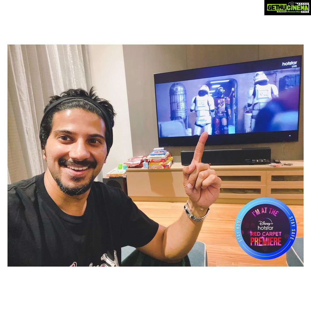 Dulquer Salmaan Instagram - Yayyyy !! I’m watching The Mandalorian with #DisneyPlusHotstarPremiere, and now all I WANT is to be an intergalactic bounty hunter. Doubt I’ll be getting any sleep tonight. Wait, make that this whole week cause Disney+Hotstar releases tomorrow, April 3rd ! And knowing my wife it’s going to be a marathon and I have to watch them all before she does ! @hotstarpremium @hotstarVIP #staysafestayhome #disneyplushotstarpremiere #gonnabeatyoutoitAm