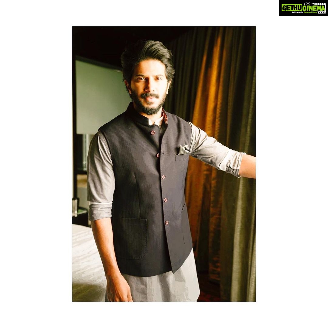 Dulquer Salmaan Instagram - Up close ! Outfit : @raghavendra.rathore Shoes : @berleighluxury Pocket square : @thetiehub Styled by : @abhilashatd Assisted by : @dipteeagarwal @shivani.sarin