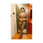 Dulquer Salmaan Instagram - Brown eyes brown suit brown shoes brown brown brown ! #beingbrown #ineveryway #thezoyafactor #promotionspree Suit : @gatsby.aliph Shirt : @tommyhilfiger Shoes : @berleighluxury Pocket square : @thetiehub Styled by : @abhilashatd Assisted by : @dipteeagarwal