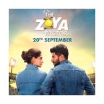 Dulquer Salmaan Instagram - Pad up for a new innings 😉 Catch #TheZoyaFactor in cinemas on 20th September, 2019. Along with @sonamkapoor , and directed by #AbhishekSharma @foxstarhindi @aartishetty @pooja__shetty @anuja.chauhan @angadbedi @sanjaykapoor2500 #SikanderKher @shankarehsaanloy @manurishichadha @poojabhamrah @koel.purie #AdlabsFilms