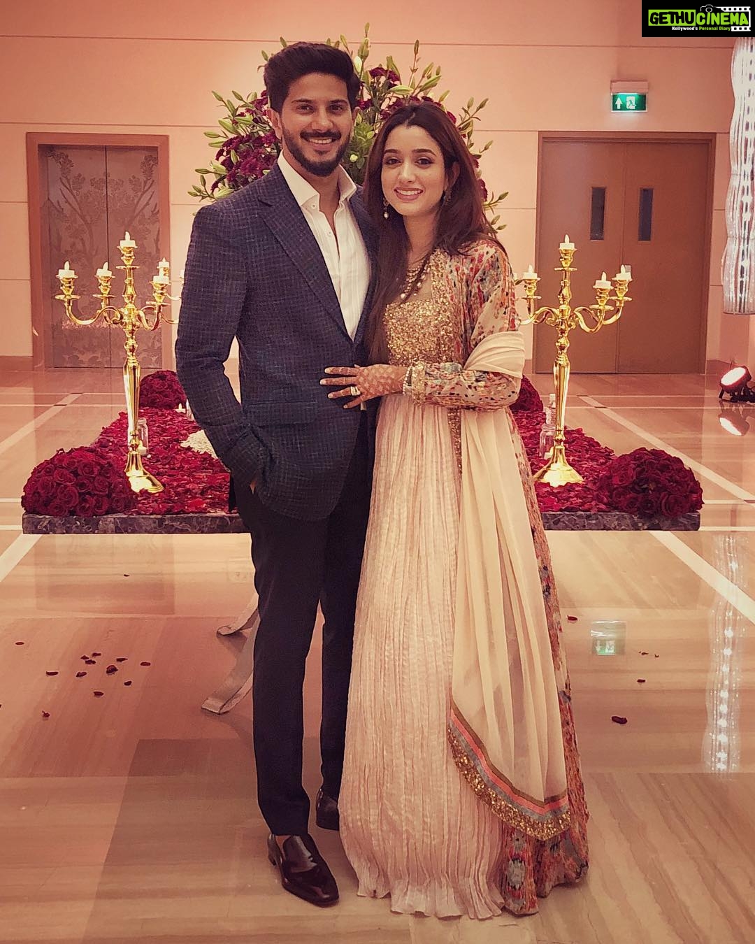 Dulquer Salmaan Instagram - Getting our shaadi swag on ! Thanks @osmanabdulrazak and @gabbana.life for my bespoke ensemble. #beforehespeakhissuitbespoke #bangalorenights #shaadiscenes #dQnA #Mabsent #ignoringherparents #busywithaunties #busywithcousins #justplainbusy #justMthings