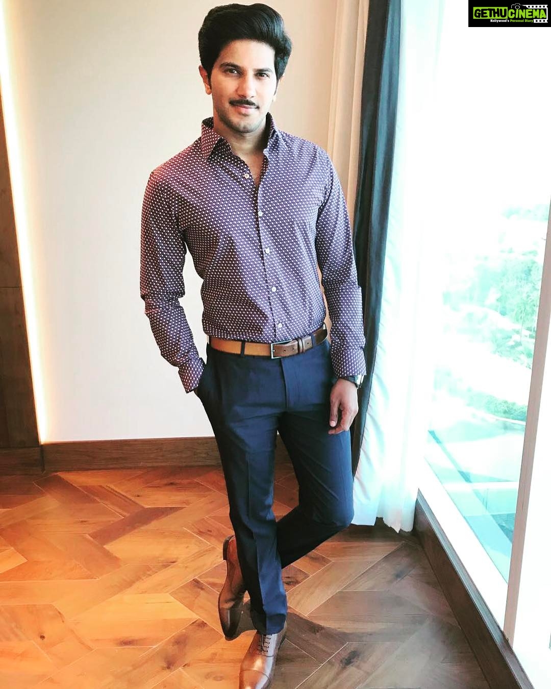 Dulquer Salmaan Instagram - Lovely day inaugurating Gokulam Madina group's Azhar Al Madina Hypermarket today in Deira, Dubai ! So much love from everyone present. Always happy to come to Dubai for such events and see all of you. Outfit courtesy @gabbana.life @osmanabdulrazak Styled as always by @kalyanidesai #rockingmypenciltache #feelingfitter #needtokeepatit #workitout #openings #events #breakfromshoots