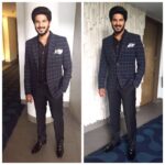 Dulquer Salmaan Instagram - Had a great time in Hyderabad today promoting '100 Days of Love' - telugu. Was great fun seeing Nithya after ages and super sweet of my little brother Akhil Akkineni to come and be a part of one interview. Thanks bro for all the love and warmth and wishing Abhishek Pictures and Venkat and everyone involved all the very best for release day, on the 26th August. Many thanks to the telugu media and the people of Andhra and Telengana for always being warm and welcoming!! 😊😊 Wearing @anasdokadia Styled by @kalyanidesai