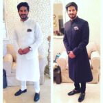 Dulquer Salmaan Instagram - Thanks @raghavendra.rathore and @kalyanidesai for sending me clothes and styling me on such short notice ! Loved the outfits !! #schoolmate #mybuddy #weds #amusfriend #whataretheodds