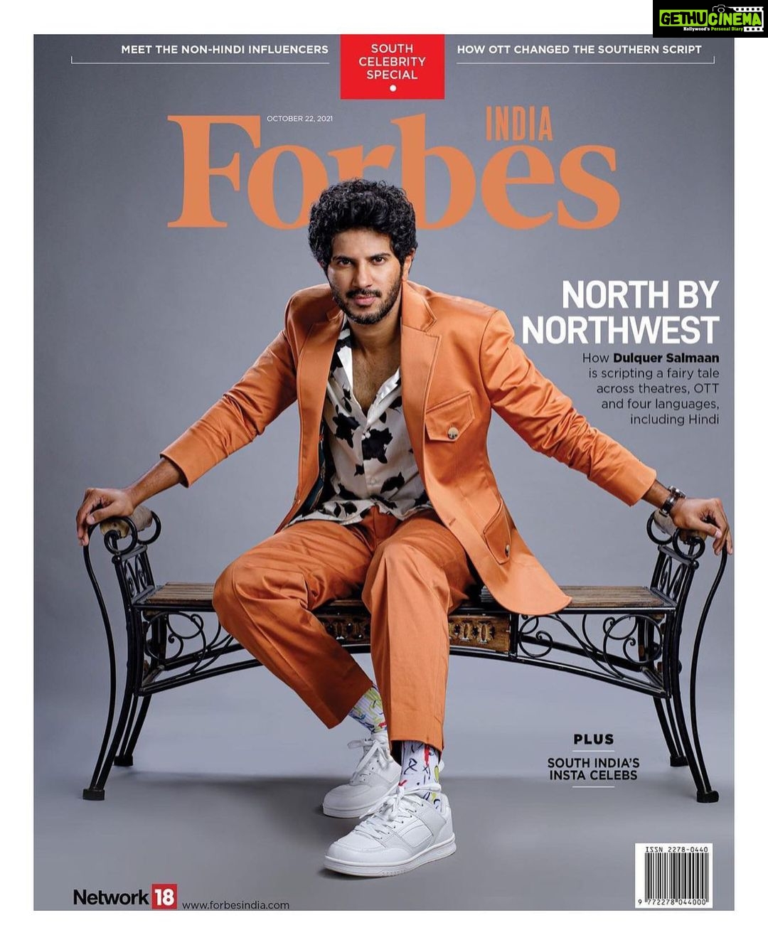 Dulquer Salmaan Instagram - Really enjoyed this shoot and interview ! Thank you @forbesindia. Been a long time reader and now to feature on one of the covers felt special. Check it out in news stands near you. Styled by @gopikagulwadi Assisted by @anishi_sheth6 Hair by @rohit_bhatkar Suit @themaroonsuit Shirt @mango 📸 @mexyxx #forbesindia #shoot #beenawhile #dressup