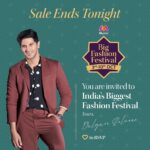 Dulquer Salmaan Instagram - Shout out to all - last chance to turn up the style quotient this festive season with Myntra’s BIG Fashion Festival. Sale ends tonight! Don’t miss the chance to get festive ready with India’s Fashion Expert @myntra Share, like & tell everyone you know. #MyntraBFFStartsMidnight #Ad