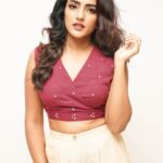 Eesha Rebba Instagram - 🥀🍎 Styled by @officialanahita Outfit: @notchabovecreations Pic: @artistrybuzz_ Mua : @venkateshparam Hair : @koduruamarnath
