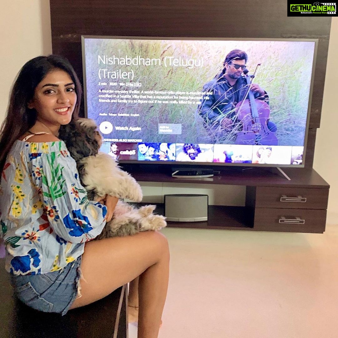 Eesha Rebba Instagram - I couldn’t resist myself from posting this! I have watched the trailer of #NishabdhamOnPrime multiple times now and it is so appealing, the background score is too intense and perfect for the genre. The most EXCITING part about the film is the stellar cast! Oh my god! It will be a treat for us to see @actormaddy and @anushkashettyofficial together sharing the screen again✨ My weekend is sorted for sure, make yours too!😍Watch #Nishabhdham on @primevideoin! Streaming from October 2nd, 2020.