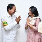 Eesha Rebba Instagram - Wishing our beloved CM KCR Garu a Very Happy Birthday🙏🙏🙏 It was overwhelming experience to meet KCR garu in person and take his blessings. Thank you @santoshkumarjoginipally Garu for everything 🙏 A great initiative and noble cause by you. Accepting your #GreenIndiaChallange 👍🍀 I will plant a sapling and post the proof very soon. I will take this forward and encourage my family, friends and well wishers to the Green India Challenge Forward #HappyBirthdayKCR 😁🤗