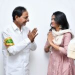 Eesha Rebba Instagram – Wishing our beloved CM KCR Garu a Very Happy Birthday🙏🙏🙏 It was overwhelming experience to meet KCR garu in person and take his blessings. Thank you @santoshkumarjoginipally  Garu for everything 🙏  A great initiative and noble cause by you. Accepting your #GreenIndiaChallange 👍🍀 I will plant a sapling and post the proof very soon. I will take this forward and encourage my family, friends and well wishers to the Green India Challenge Forward #HappyBirthdayKCR 😁🤗