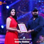 Eesha Rebba Instagram - Thank you @zee_telugu 😊#zeeapsaraawards2018 . Amithumi movie 🎥