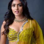 Eesha Rebba Instagram – 🌻 🐥
.
 Lehenga: @geethikakanumilli_official 
Necklace: @amrapalijewels 
Pic: @chinthuu_klicks 
Styled by @officialanahita 

#eesharebba