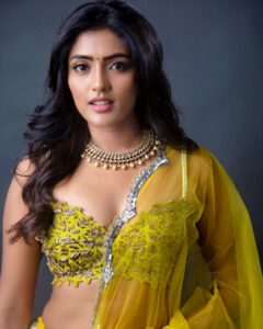 Eesha Rebba Instagram - 🌻 🐥
.
 Lehenga: @geethikakanumilli_official 
Necklace: @amrapalijewels 
Pic: @chinthuu_klicks 
Styled by @officialanahita 

#eesharebba