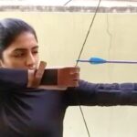 Eesha Rebba Instagram - “The beautiful thing about learning is that nobody can take it away from you.” 🏹♥️ #archery #skill. #eesharebba