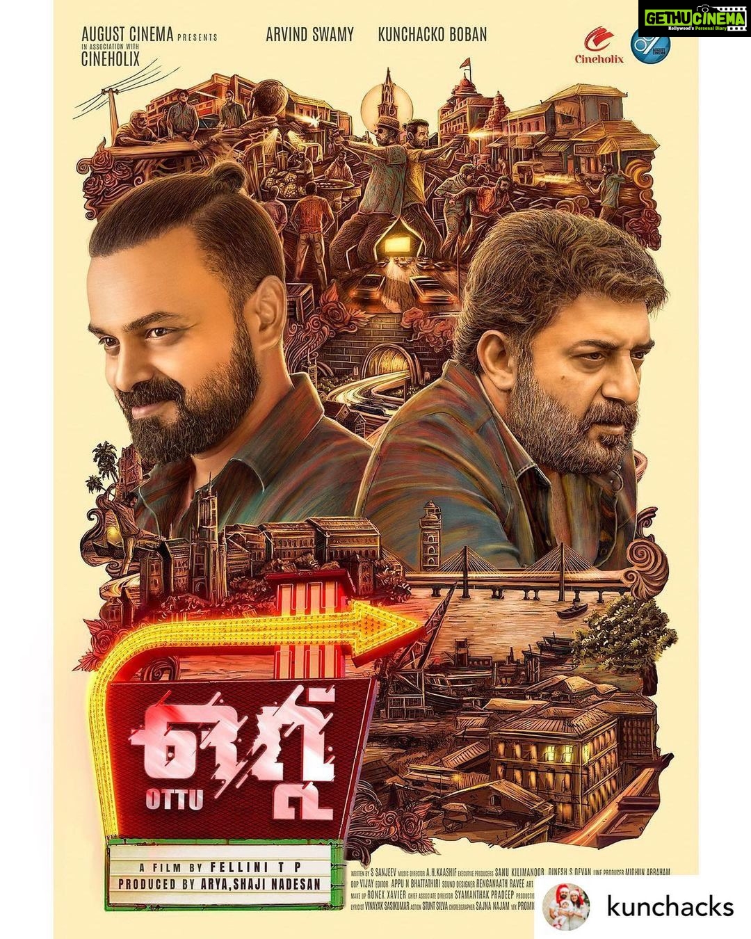 Eesha Rebba Instagram - It’s gonna be one hell of a roller coaster ride 💥✨😎 #Ottu #Rendagam Wishing everyone a very happy Vishu🌼♥️🤗 Posted @withregram • @kunchacks Here is the first look of our bilingual movie “OTTU” titled “RENDAGAM” in Tamil!! 🌟Get set for a pakka Entertainer🌟 Director Felini & Producer Shaji Nadesan after “THEEVANDI” ,co-produced by ARYA,alongwith with the ever-charming ARVIND SWAMY back with his suaveness and the gorgeous Telugu actress EESHA REBBA making her Malalyalam debut.✨✨ @venkateshparam #eesharebba