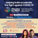 Genelia D’Souza Instagram – Today  we join hands to come together for one cause – to help India fight against COVID-19. 

For every rupee raised our key event donors will match up to 7.5 crores in proceeds. 

I stand for India, I BREATHE FOR INDIA – do you?
Click on the linkinbio to donate

The only way to make a difference is – TOGETHER 

#IBreatheForIndia #donate 
@give_india @larabhupathi @shayamal @TiEGlobal1