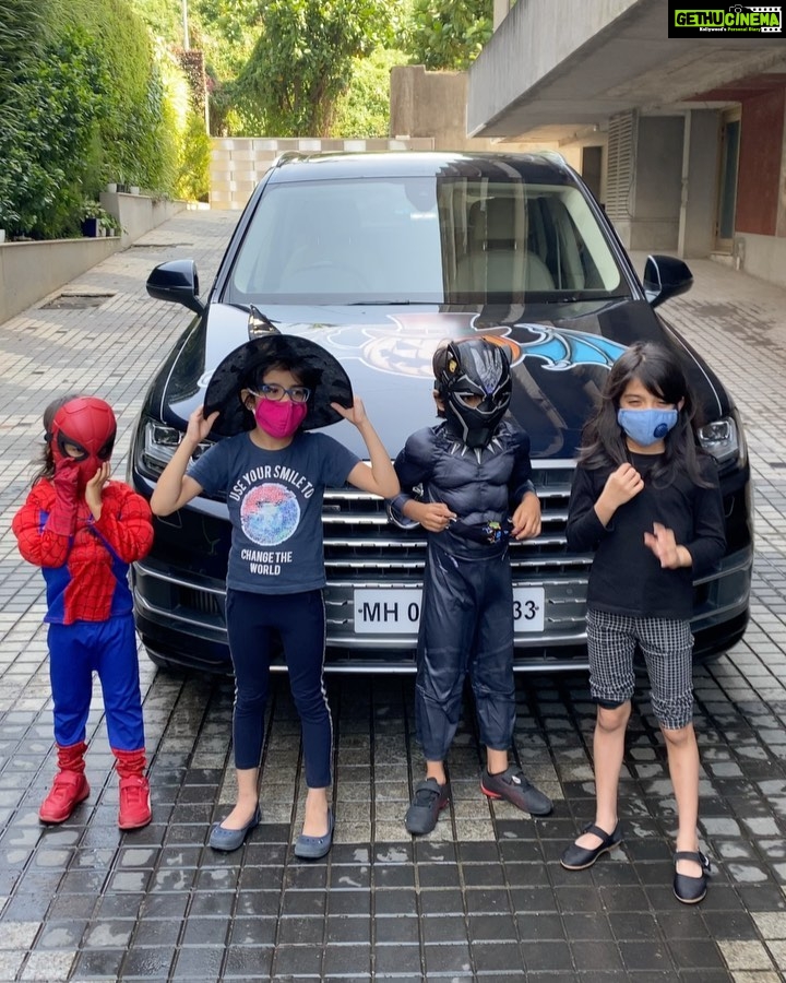 Genelia D'Souza Instagram - Kids were all excited to celebrate #halloween .. a big thank you to the teachers and staff of @ascendspeaks (Riaan & Rahyl’s school)- who went out of their way to make this trick & treat day special for all the students. #riaan #rahyl #niev #aeva #zera Mumbai, Maharashtra
