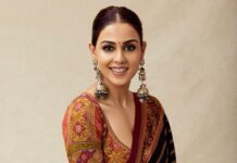 Genelia D'Souza Instagram - No matter how you feel Get up Dress up Show up N never give up 💚 Styled by @who_wore_what_when Shot 📷- mayur_butwani