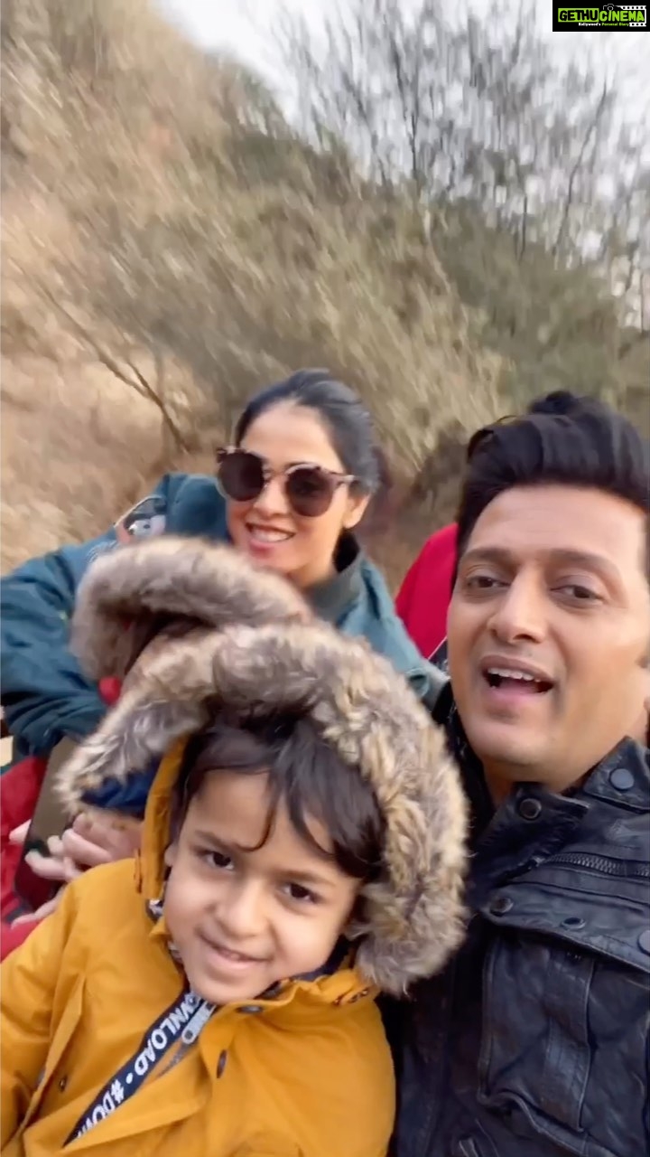 Genelia D'Souza Instagram - Riteish and i have decided to explore cities, places within India along with the kids.. This New Year we took the kids to Jaipur and we were so so happy with our decision.. India is truly incredible.. We saw a few forts, went to Chokhi Dhani, ate some super duper Rajasthani food. Interacted with the elephants @elphantastic and then the icing on the cake was the Jhalana Leopard Safari .. My children are absolute animal lovers and just to visit a forest and see the animals in their natural habitat made them so happy.. and to actually look, wait and spot them in such a beautiful forest was heaven on earth for them. They on their own have decided to be vegetarian because they love animals... I believe as parents we need to get our kids as close to mother nature as we can and honestly we don’t need to search too much because India is all that and more❤❤❤❤❤❤ #Incredible India
