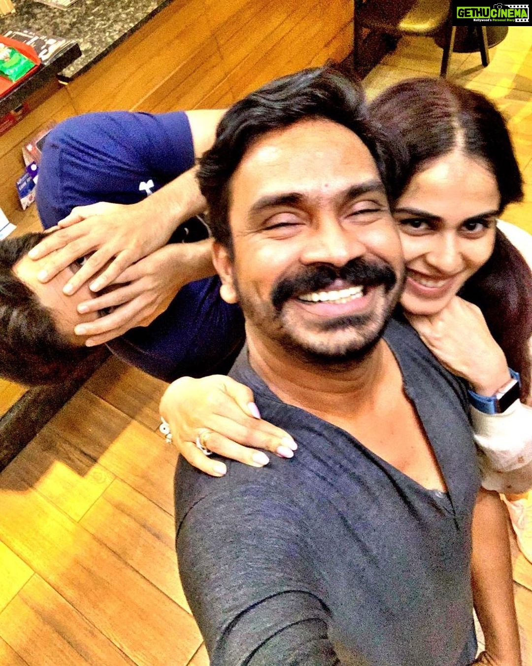 Genelia D'Souza Instagram - Just the way we are.. Lost in a world of our own... #friendslikefamily