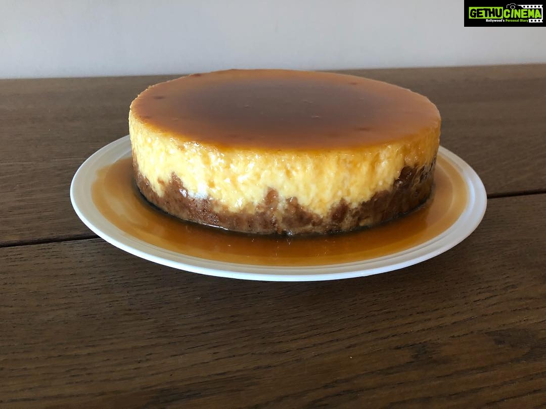Genelia D'Souza Instagram - So yesterday was my birthday and I just feel once you are a mom you kinda forget about yourself most often but thank god for @riteishd .. he finds ways to make me feel special and he baked me this most gorgeous yummiest caramel cheesecake.. I’ve known Riteish all these years and cooking or baking was never something he thought of attempting but for us he did and apart from him being sooo good at it, him doing it for you, makes the world go round ... N hey that was just #surprise no.1