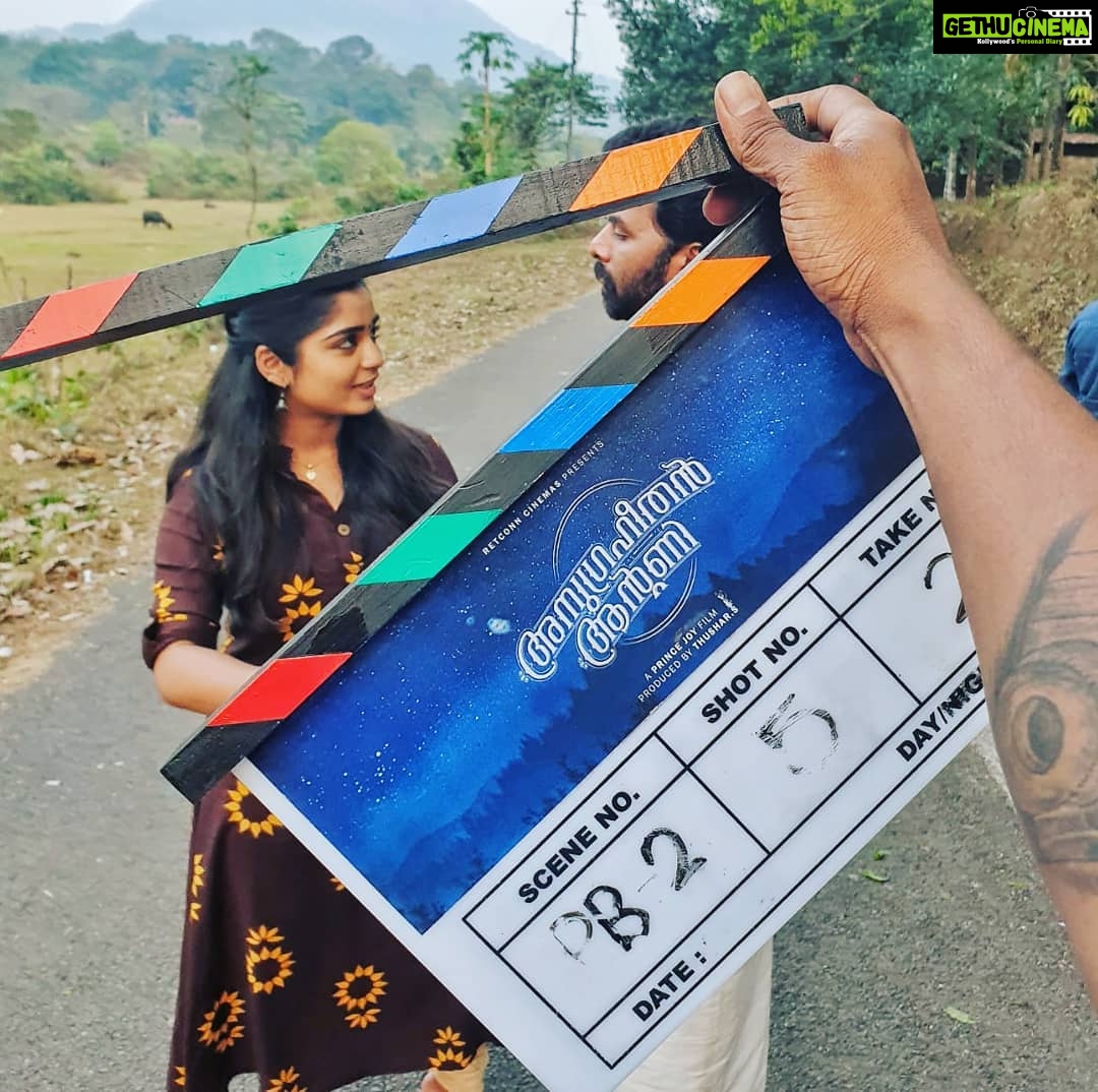 Gouri G Kishan Instagram - My first step into the Malayalam film industry. 👼 Blessings needed all the way. On sets of #AnugraheethanAnthony with @sunnywayn Thodupuzha, India