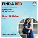Gouri G Kishan Instagram – Was delighted to learn about this initiative which is the country’s first information repository on beds. You can find your nearest COVID centre and also help build one! 
Glad to do my bit as a Cause Ambassador that is an initiative that is by the youth, for the country! 

Link in bio. Share and spread the word! 

@findabed_in @iimunofficial