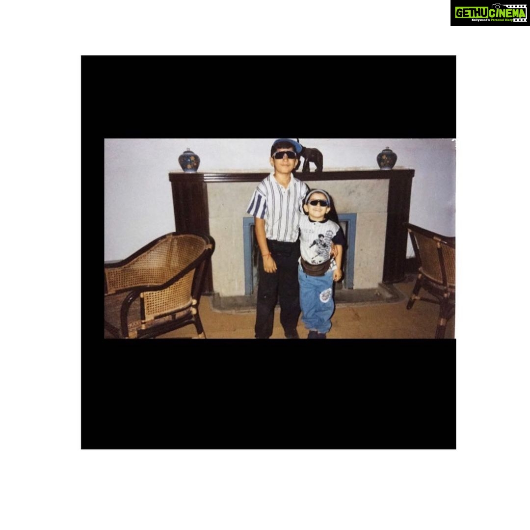 Hansika Motwani Instagram - Happiest birthday bhaiya . I promise to trouble you all my life . Thank you for always having my back . After posting this picture I can proudly tell people that I get my swag π₯Ίfrom you π-π ! Thank you for always letting me stare at your food and then finishing it ! Love you my strength! Finally your day is ending hope you stop blacking mailing now ππ»π€. Happy birthday stay blessed always β€οΈ