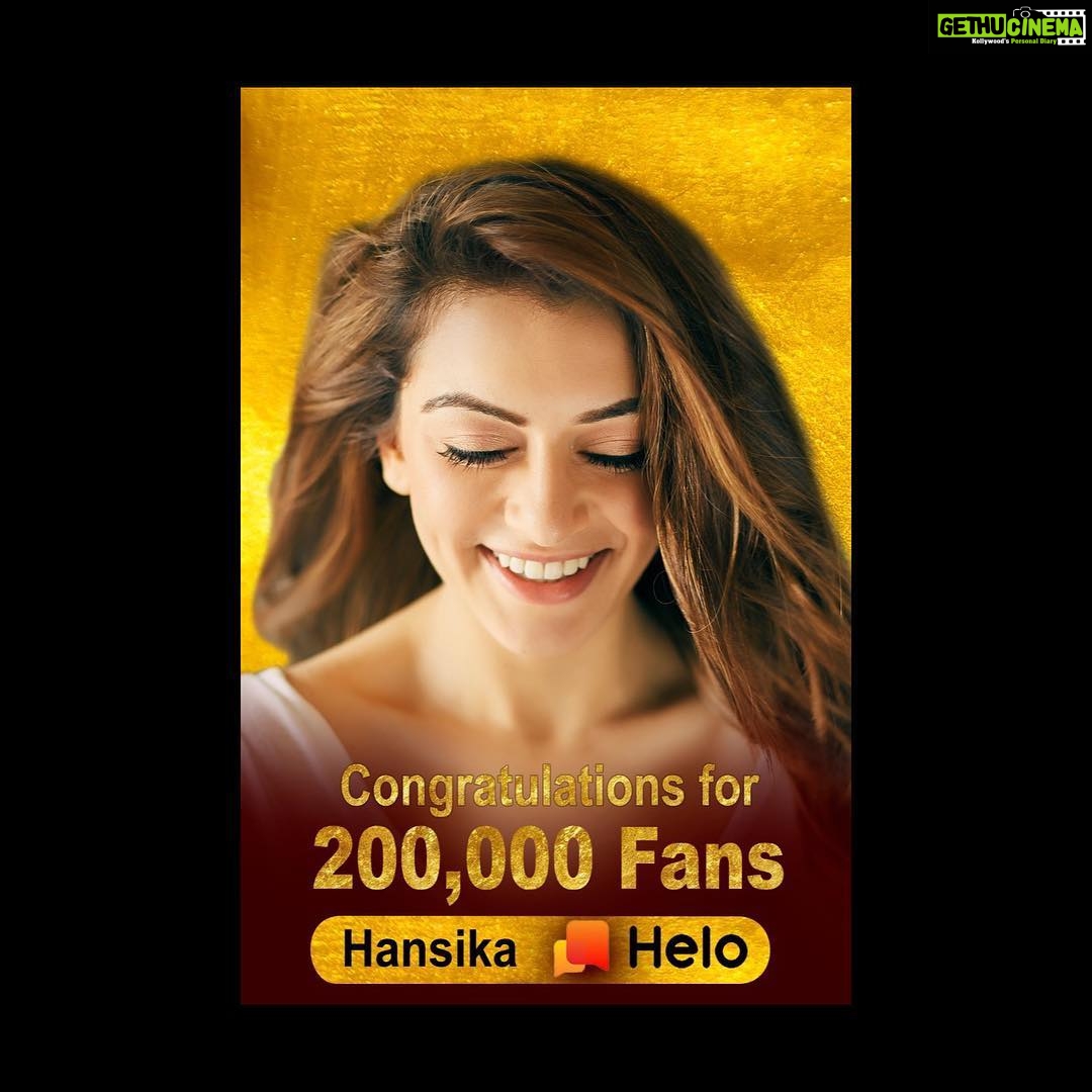 Hansika Motwani Instagram - ✨💫💥 @helo_app @heloapptamil #heloapp