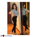 Hansika Motwani Instagram - #Repost @rochelledsa with @get_repost ・・・ Monochrome Monday !! @ihansika dressed in @lifestylestores • @minerali_store Earrings • @maisonvalentino Heels 💥 HnM @nickyjaan @ashwini_hairstylist !! Opening LifeStyle Store in #Chennai