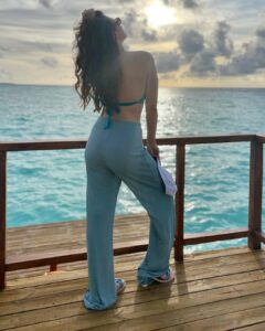 Hansika Motwani Instagram - Discovering that there's no better photographer than my bestie @tanvishah91 • • • • @sunsiyamiruveli @sunsiyamresorts @cozymoons #Iruveli #SunSiyamResorts #SunSiyam #CozyMoons #CozyMooners Sun Siyam Iru Veli