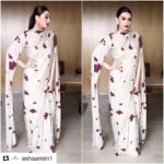 Hansika Motwani Instagram - #Repost @eshaamiin1 with @repostapp ・・・ #Pressmeet ready @ihansika in @neeta_lulla & @dune_london @edesigns_mumbai @eshaamiin1 styling