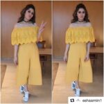 Hansika Motwani Instagram - #Repost @eshaamiin1 with @repostapp ・・・ @ihansika #readytogo @bogantamilmovie promotions in @koovsfashion offshoulderjumpsuit & @adidasoriginals superstar collection @eshaamiin1 styling