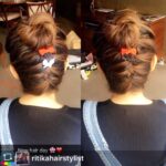 Hansika Motwani Instagram - #Repost from @ritikahairstylist with @instasave.app. new hairstyle i love this @ihansika #hairbyme#stunnig#awesome#hairdressermagic#hairpost#ilovemyjob#actress#bollywood#braidstyles #ritika❤️❤️❤️❤️
