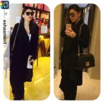 Hansika Motwani Instagram - #Repost from @eshaamiin1 with @instasave.app. @ihansika off to #siima singapore 2016 spotted in @akaaro and @gucci bag and sunglasses @eshaamiin1 styling #airport look #actress #films #fashion #siima2016