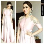 Hansika Motwani Instagram - #Repost @neeraja.kona with @repostapp. ・・・ In a fresh off the runway @anushreereddyofficial & @amrapalijewels .. @ihansika looks radiant for Manithan promotions