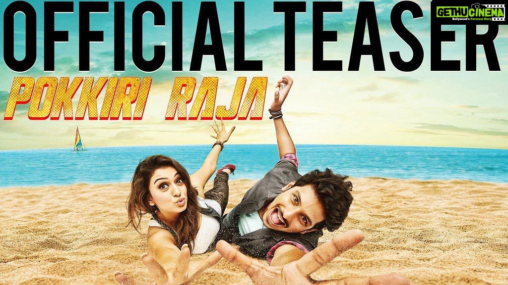 Hansika Motwani Instagram - #pokkiriRaja teaser out now :) #secondreleaseof2016 😘