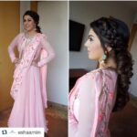 Hansika Motwani Instagram – #Repost @eshaamiin with @repostapp.
・・・
#ihansika goes pretty in pastels outfit by #yashodhara #vyomstore #curiocottagejewlry #thebraidpony in #aranamani2 audiolaunch  #eshaamiin styling#aranmanai2