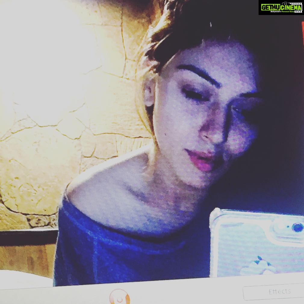 Hansika Motwani Instagram - A picture in a picture๐๐ !! #night-night world . Zzzzzz ๐ด๐ด๐ด