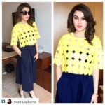 Hansika Motwani Instagram – #Repost @neeraja.kona with @repostapp.
・・・
Bringing the summer fun in yellow! @ihansika rocks another @madison_onpeddar look for her promotions for Romeo Juliet 💛