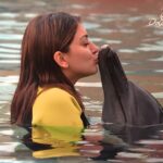 Hansika Motwani Instagram - The most amazing part of my trip.Kissing the Dolphins😍one of my most memorable experience. One✔️on my bucket list😉 🐬🐬🐬🐬🐬🐬🐬🐬🐬 and also the reason of my trip 😘🐬
