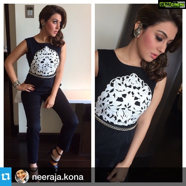 Hansika Motwani Instagram - #Repost @neeraja.kona with @repostapp. ・・・ Hansika looking stunning in Frou Frou and Suhani Pittie 😍❤️❤️😘 .. For press meet of Maga mahararaju