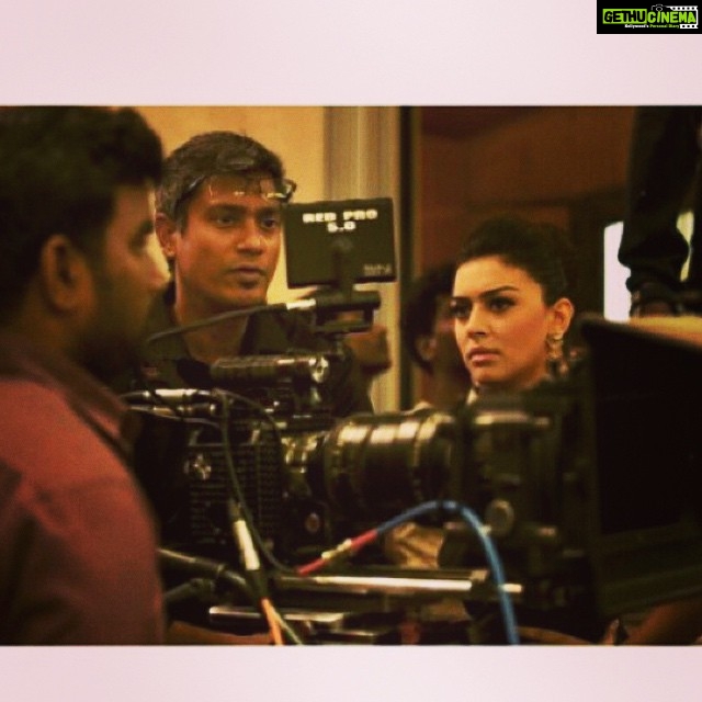 Hansika Motwani Instagram - #onset #onlocation checking the shot #romeoJuliet