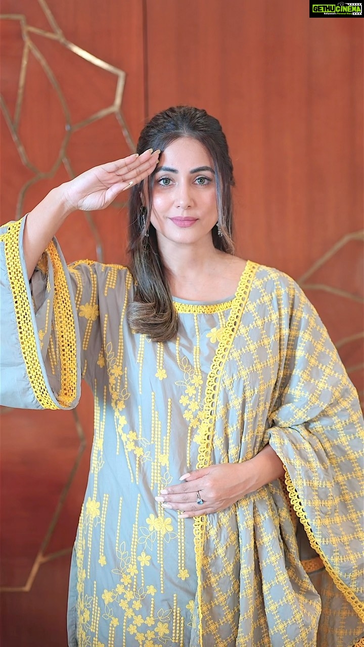 Hina Khan Instagram - Lets join hands to appreciate the valour of our real Heroes our Army men. The Heroes who risk it all for our country’s safety and well-being of our people. We will forever be grateful for their everlasting dedication. Dil se aapke #SaahasKoSalaam Aap sab bhi abhi apne wishes aur thank you notes hamare frontline heroes ke liye share kar sakte hai on www.mumbaidiaries.in Every message counts! #mumbaidiariesonprime #Ad